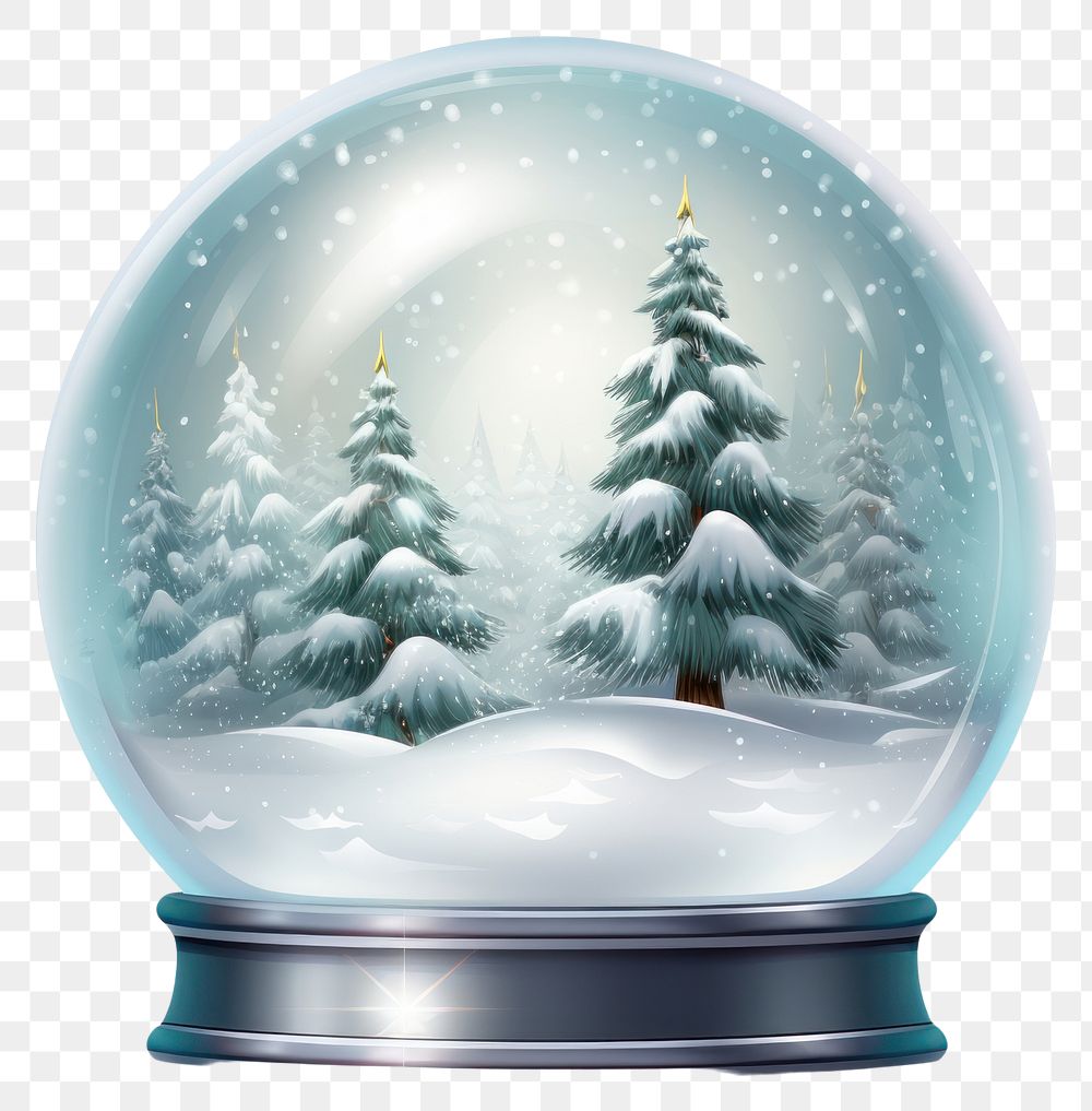 PNG Snow globe ball christmas plant tree. AI generated Image by rawpixel.