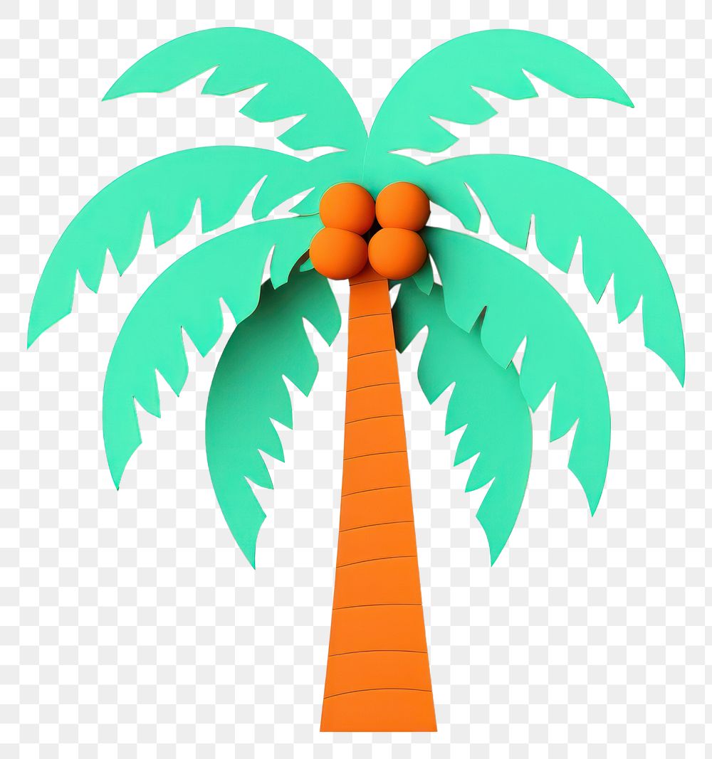 PNG Coconut tree plant fruit white background. AI generated Image by rawpixel.