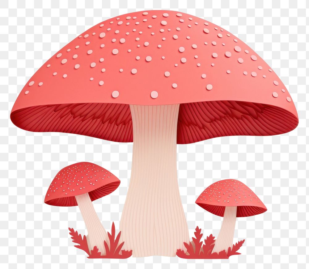 PNG Mushroom fungus agaric toadstool. AI generated Image by rawpixel.