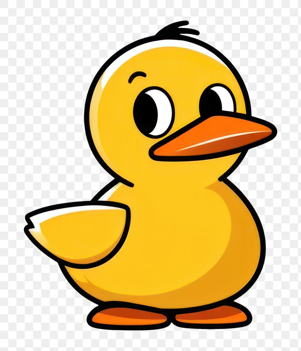 PNG Doodle animal duck bird. AI generated Image by rawpixel.