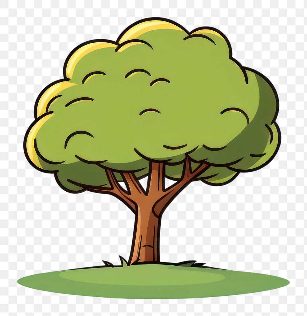 PNG Doodle tree plant illustrated. AI generated Image by rawpixel.
