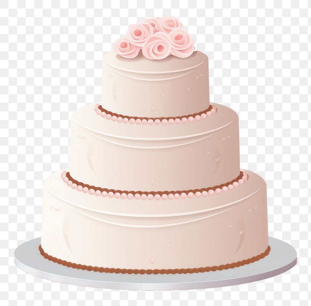 PNG Wedding cake dessert cream food. AI generated Image by rawpixel.