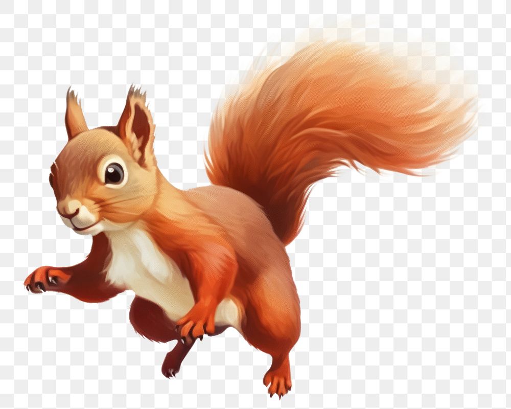 PNG Red squirrel rodent animal mammal. AI generated Image by rawpixel.