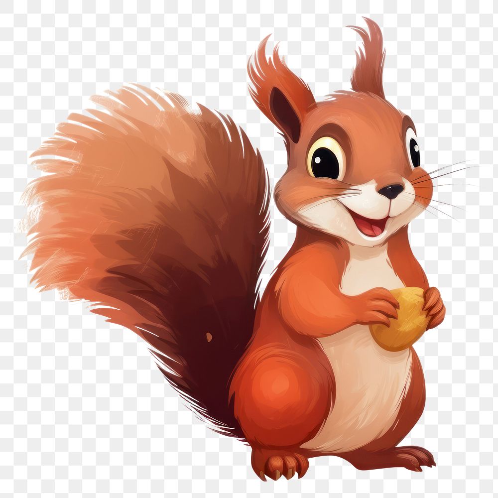 PNG Red squirrel rodent mammal animal. AI generated Image by rawpixel.