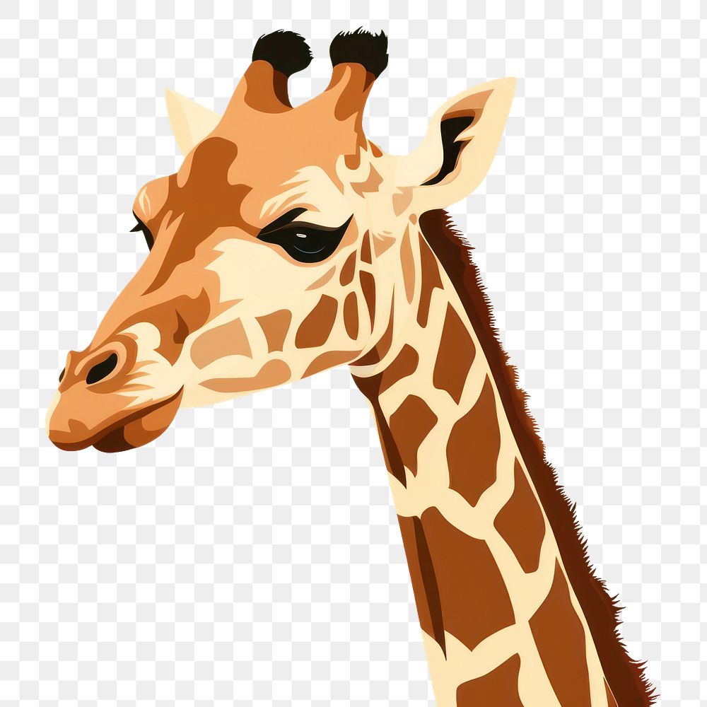 PNG Giraffe wildlife animal mammal. AI generated Image by rawpixel.