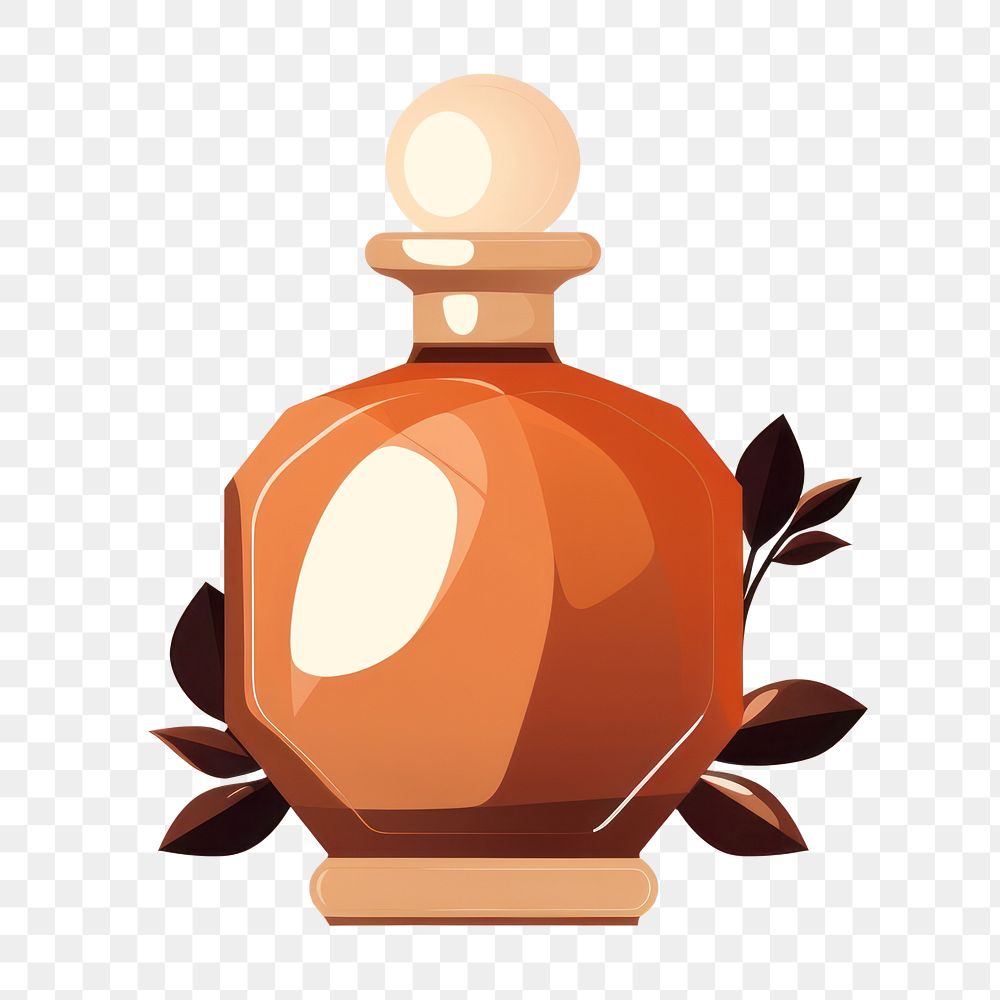 PNG Old fashioned perfume bottle container cosmetics. 