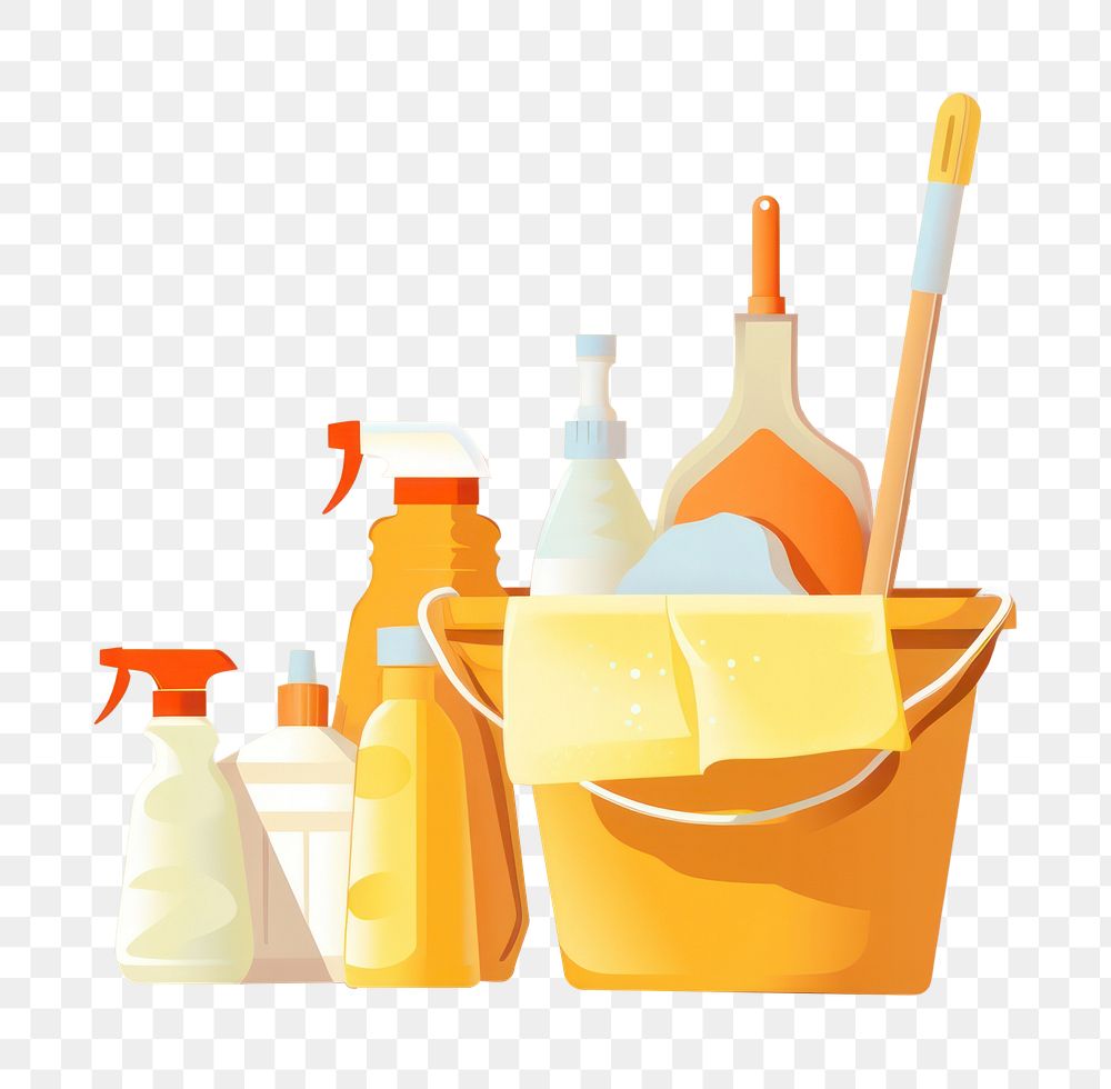 PNG Cleaning service cleaning bottle household equipment. 