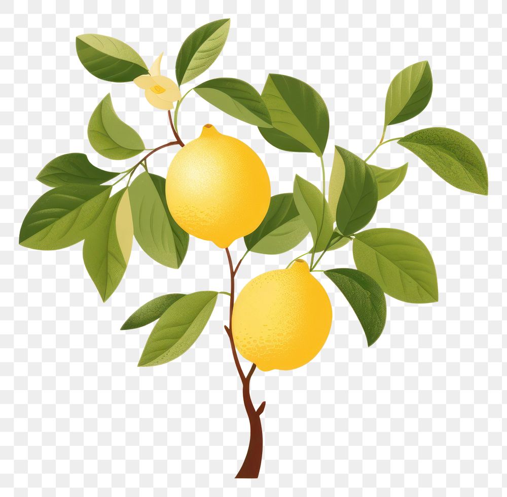 PNG Lemon tree plant fruit pear. AI generated Image by rawpixel.