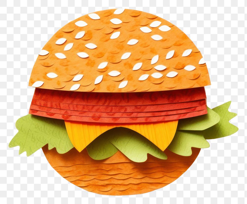PNG Burger food white background creativity. AI generated Image by rawpixel.