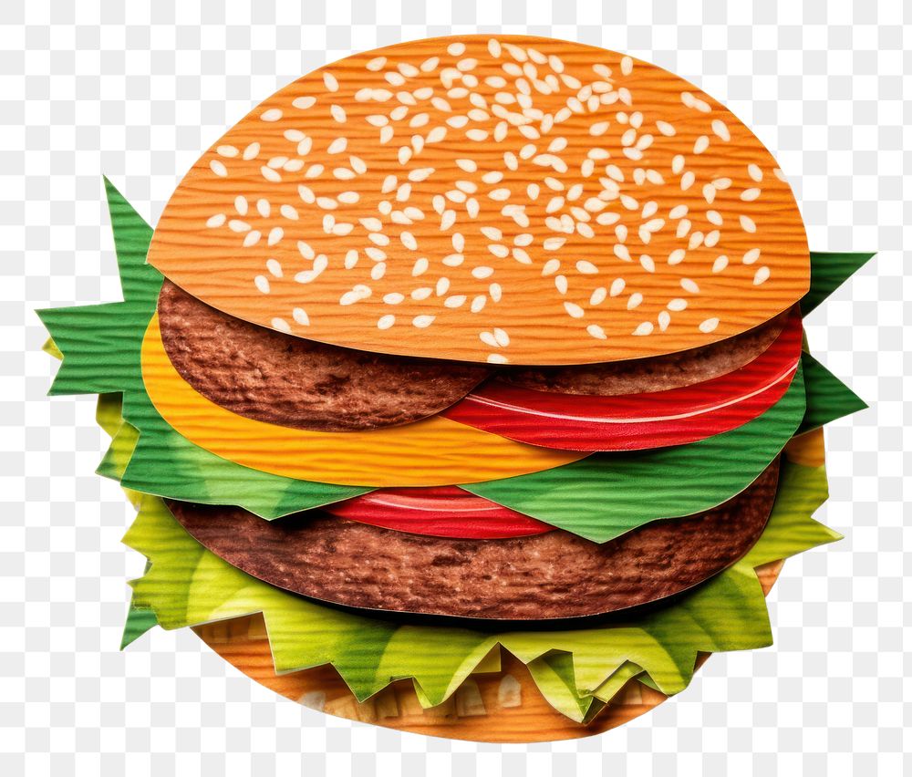 PNG Burger sesame burger paper. 