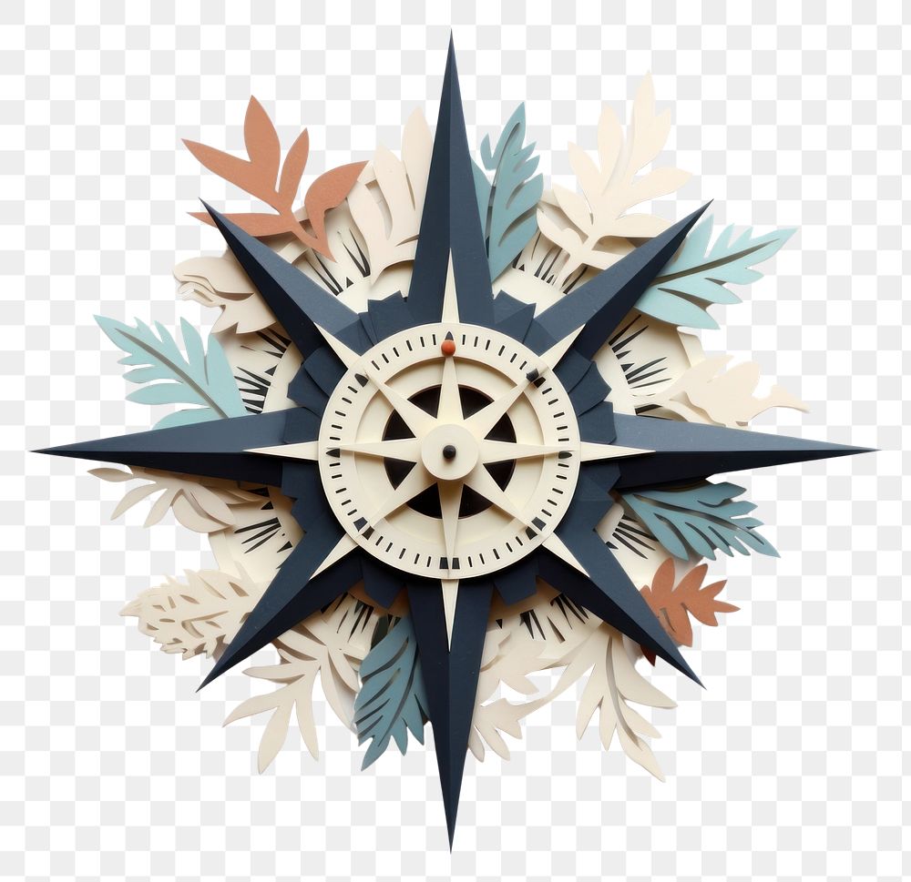 PNG Compass craft art decoration. AI generated Image by rawpixel.