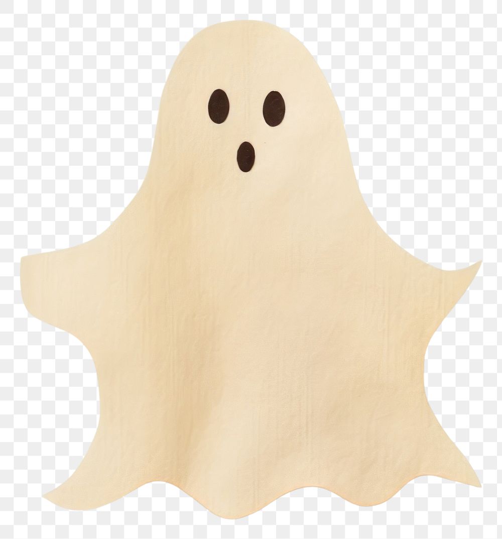 PNG Halloween ghost paper anthropomorphic representation. AI generated Image by rawpixel.