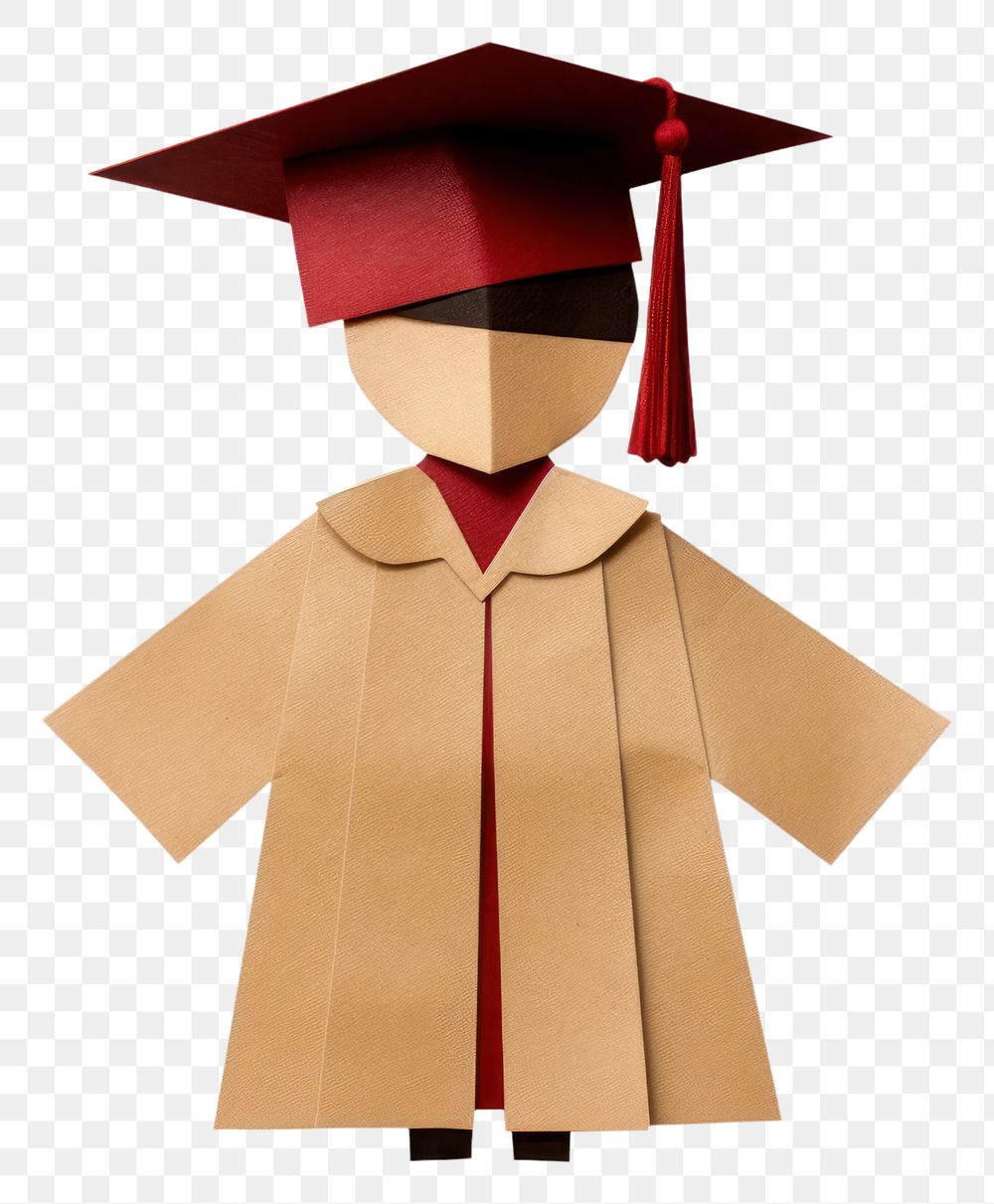 PNG Graduated graduation student white background. AI generated Image by rawpixel.