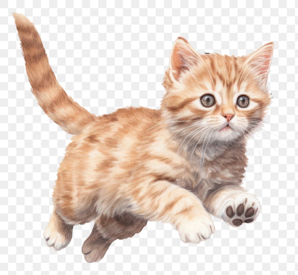 PNG Cat animal mammal kitten. AI generated Image by rawpixel.