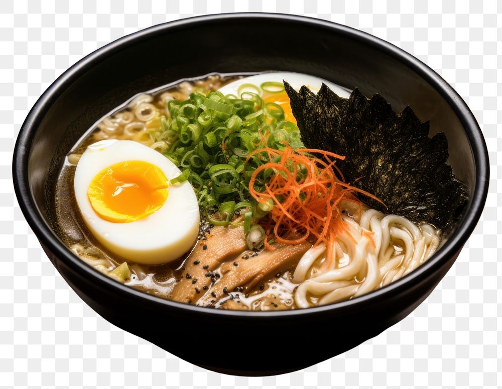 PNG Ramen ramen meal soup. AI generated Image by rawpixel.