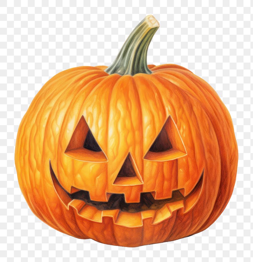 PNG Jack o lantern vegetable halloween pumpkin. AI generated Image by rawpixel.