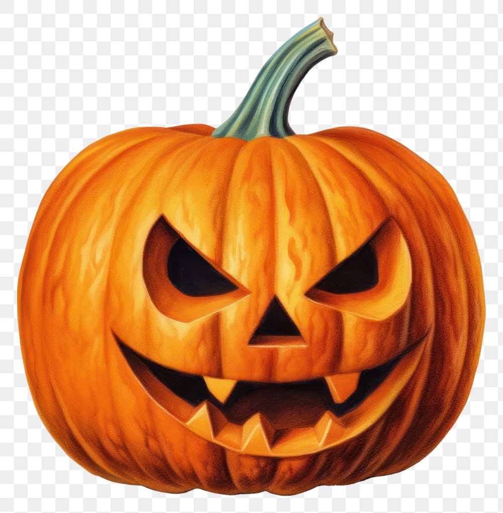 PNG Jack o lantern vegetable halloween pumpkin. AI generated Image by rawpixel.
