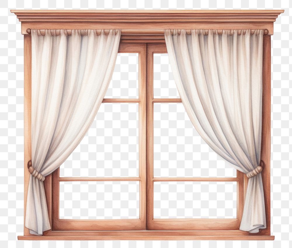 PNG Curtain window texture wood.