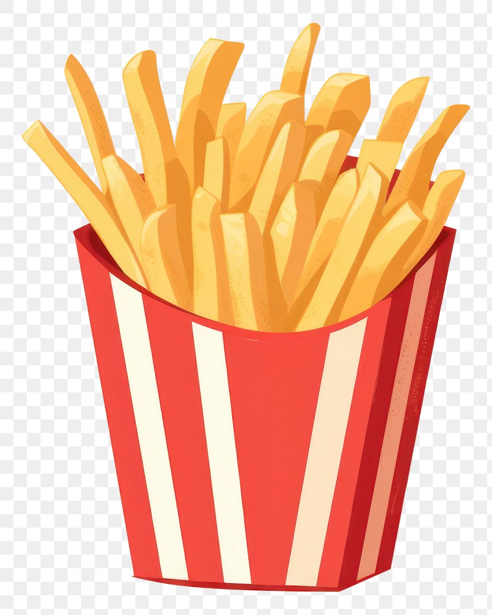 PNG French fries food freshness striped. 