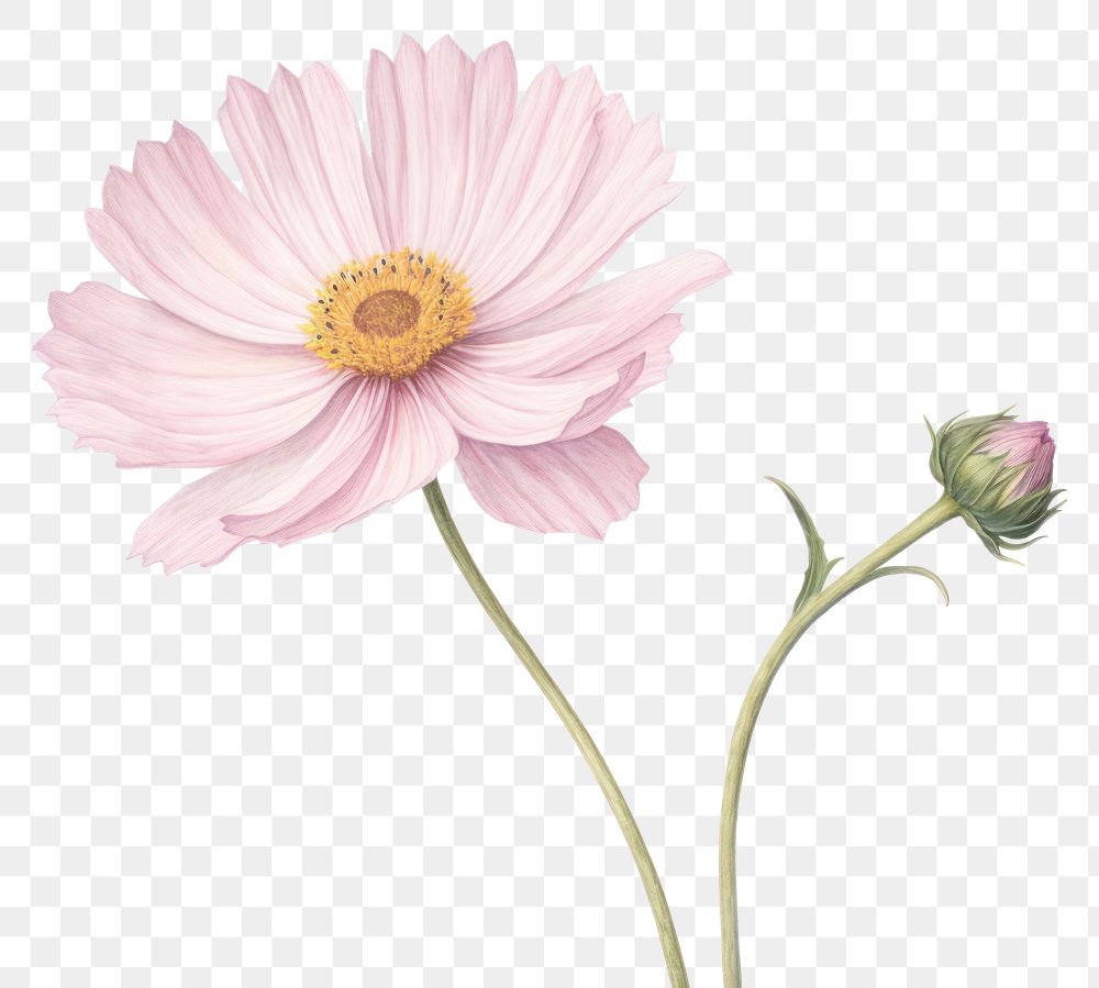 PNG Flower petal plant daisy. AI generated Image by rawpixel.