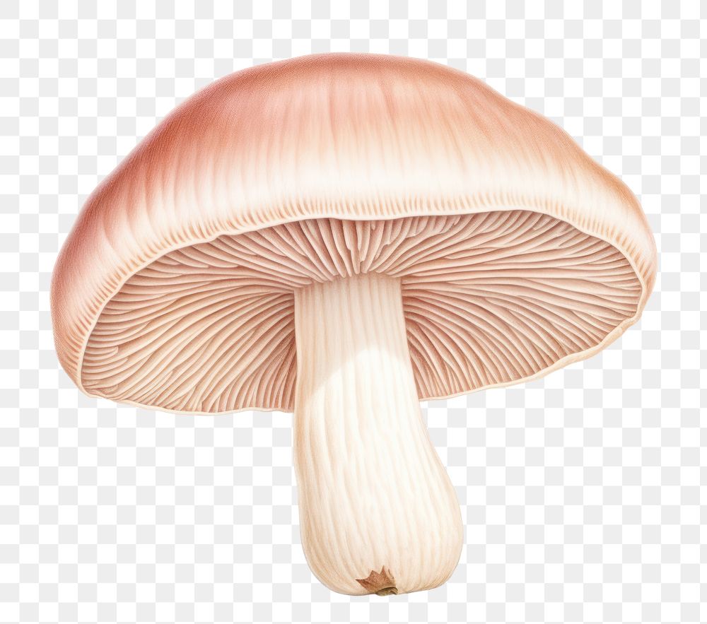 PNG Mushroom fungus agaricaceae toadstool. AI generated Image by rawpixel.