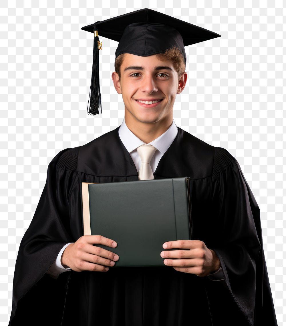 PNG Student graduation adult white background. AI generated Image by rawpixel.