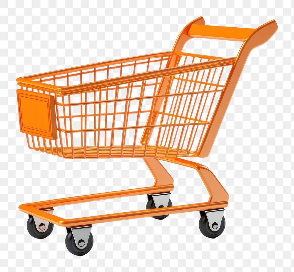 PNG Shopping cart white background consumerism supermarket. AI generated Image by rawpixel.
