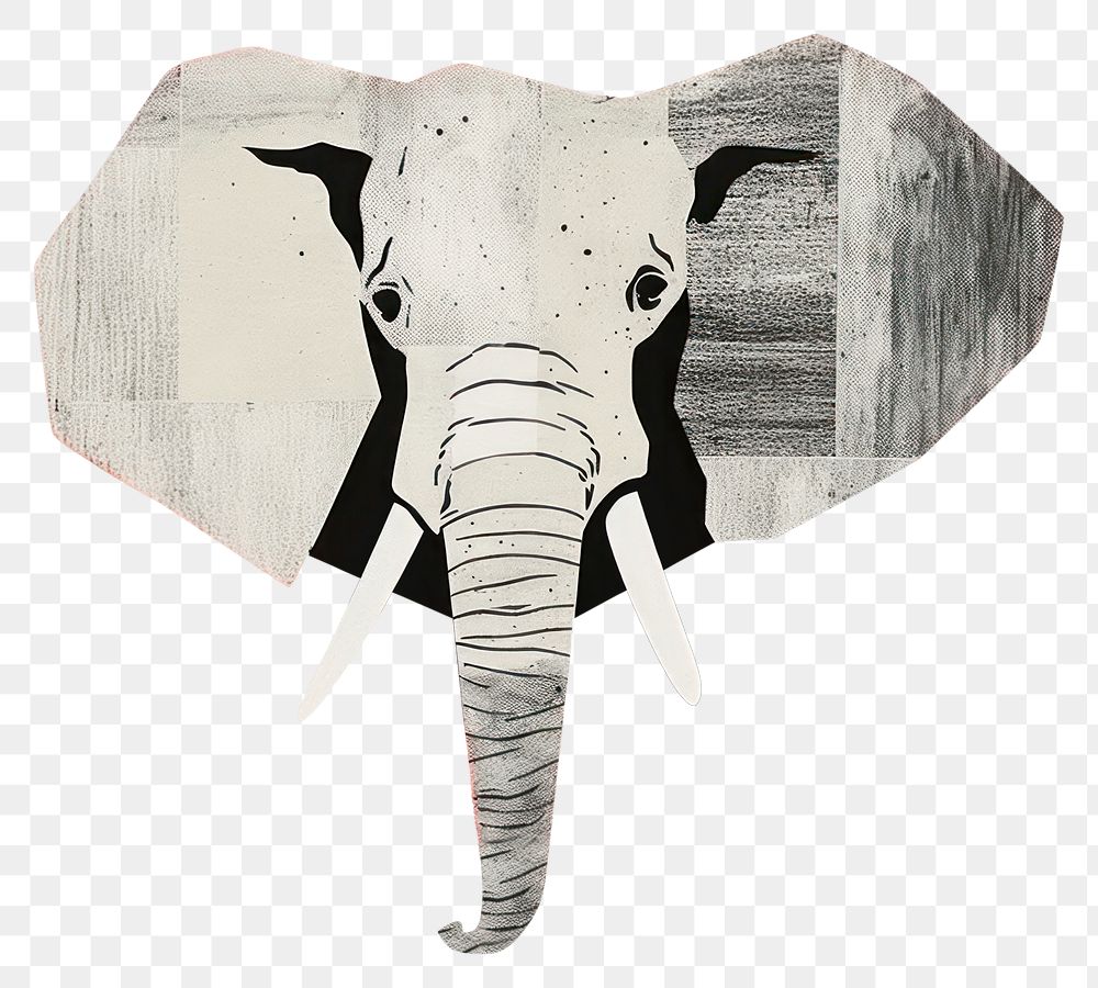 PNG Elephant art wildlife painting. AI generated Image by rawpixel.