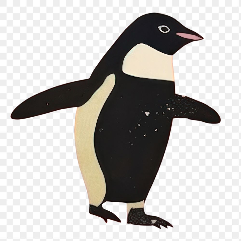 PNG Penguin playing snowboard outdoors animal nature. AI generated Image by rawpixel.