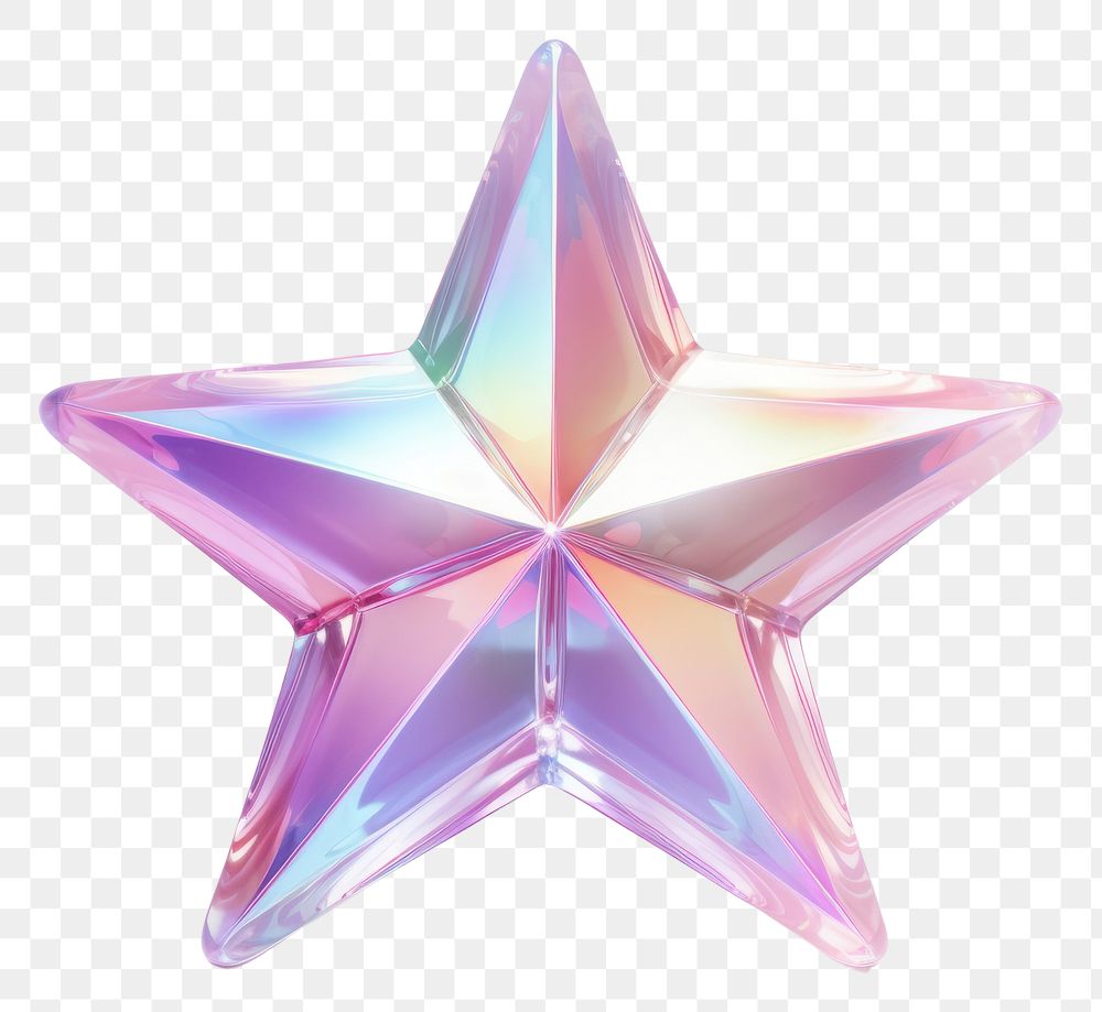 PNG Glossy holographic star icon white background simplicity appliance