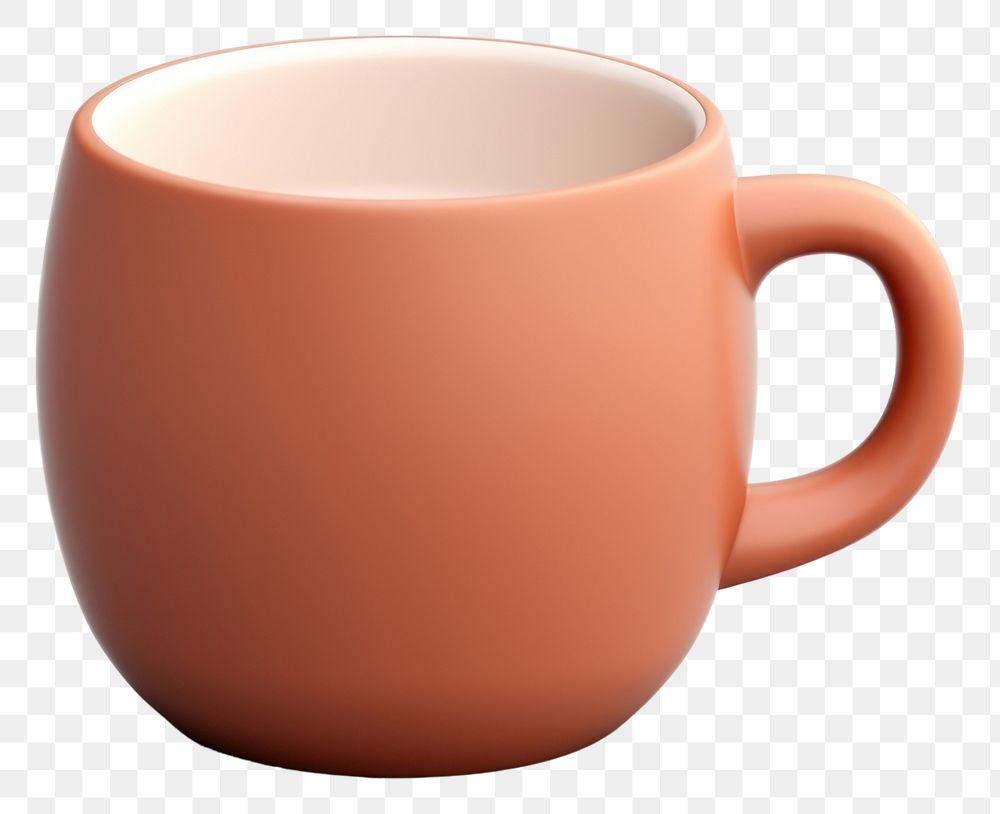 PNG Matte clay hot tea icon coffee drink cup. 