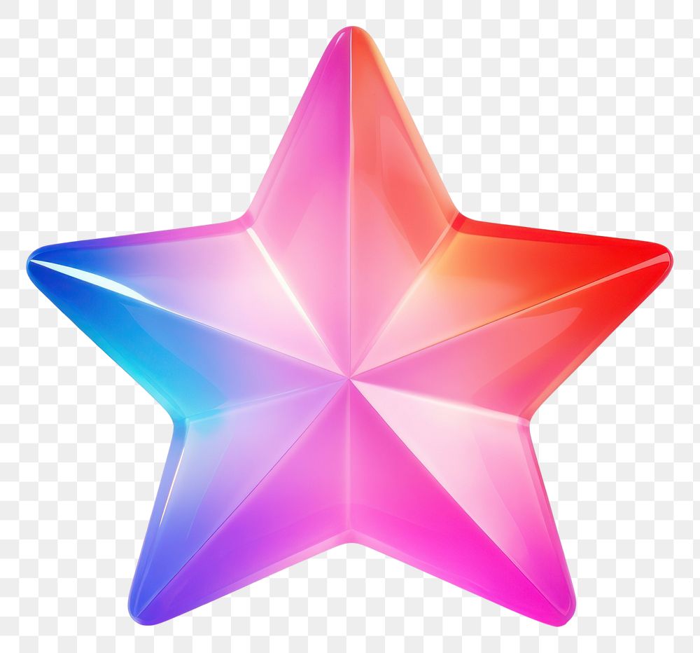 PNG Translucent star icon symbol transportation illuminated. AI generated Image by rawpixel.