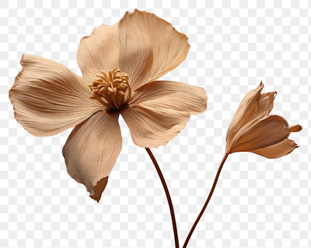 PNG Dried deep taupe color flower blossom petal plant. AI generated Image by rawpixel.