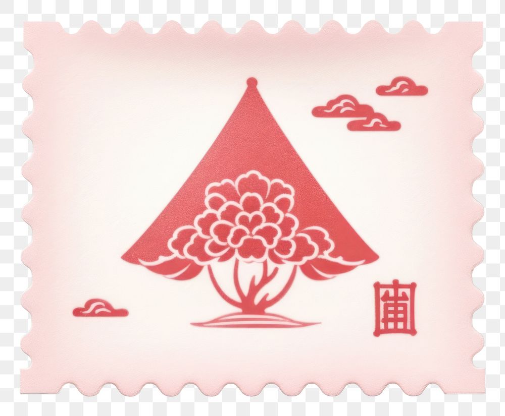 PNG Japanese stamp envelope creativity rectangle. AI generated Image by rawpixel.