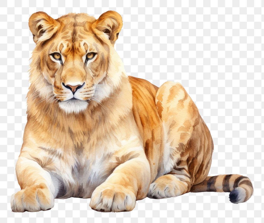 PNG Ligers wildlife mammal animal. AI generated Image by rawpixel.