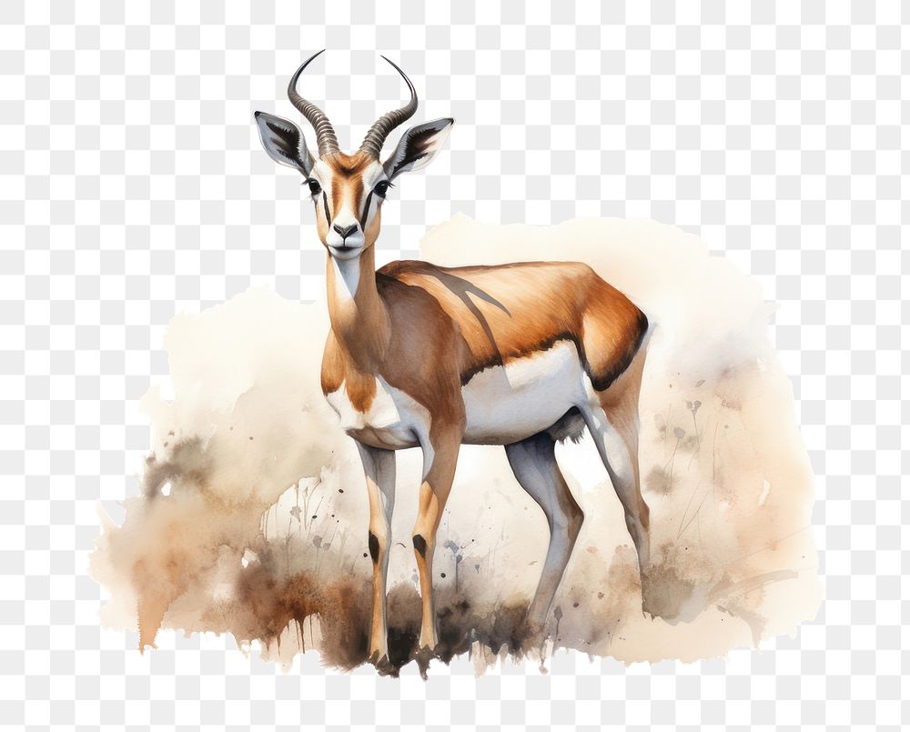 PNG Springbok wildlife animal mammal. AI generated Image by rawpixel.