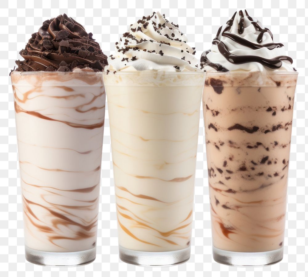 PNG Milk milkshake smoothie dessert. AI generated Image by rawpixel.