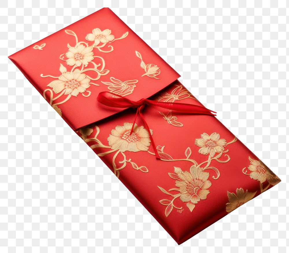 PNG Chinese red envelop gift white background celebration. 