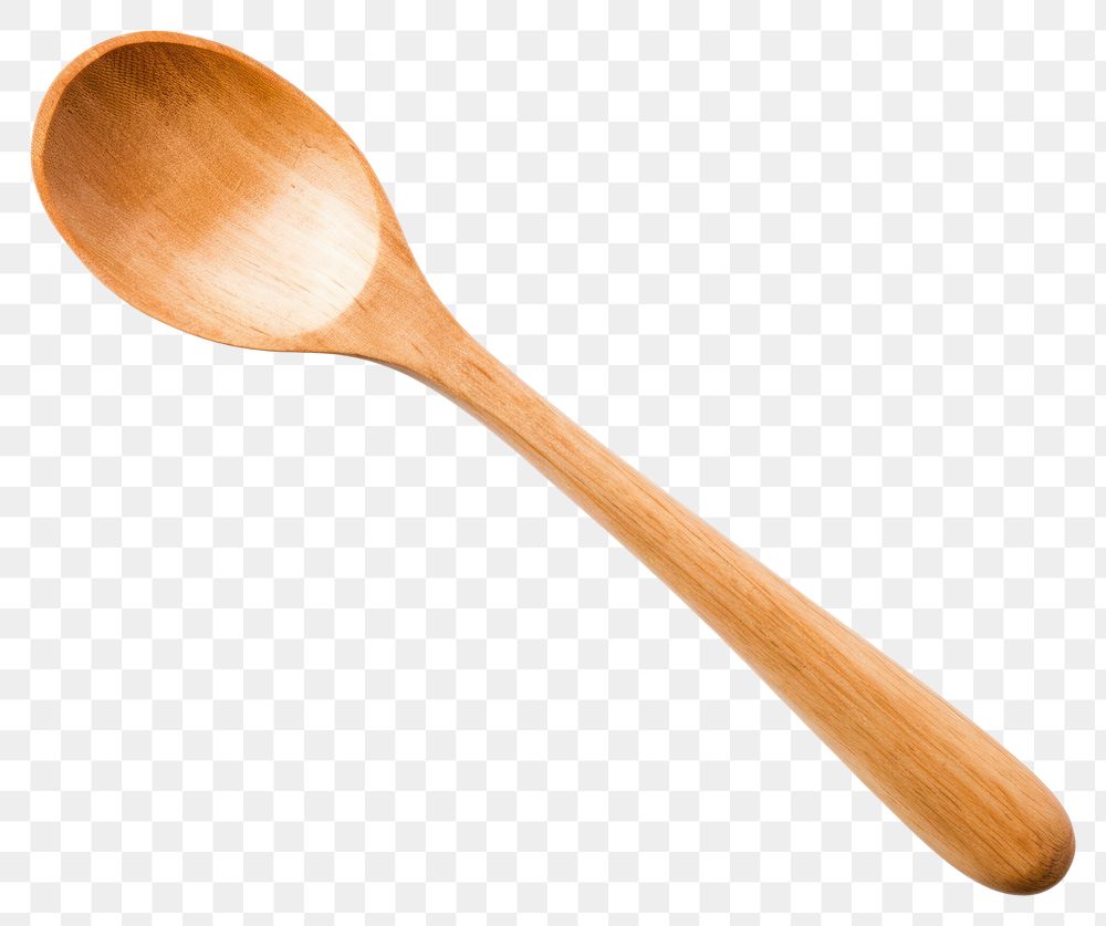 PNG Wooden spoon white background silverware simplicity. AI generated Image by rawpixel.