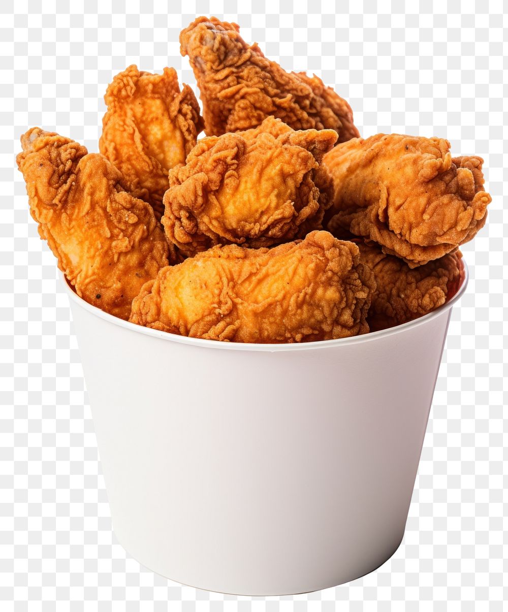 PNG Food fried white background fried chicken. AI generated Image by rawpixel.