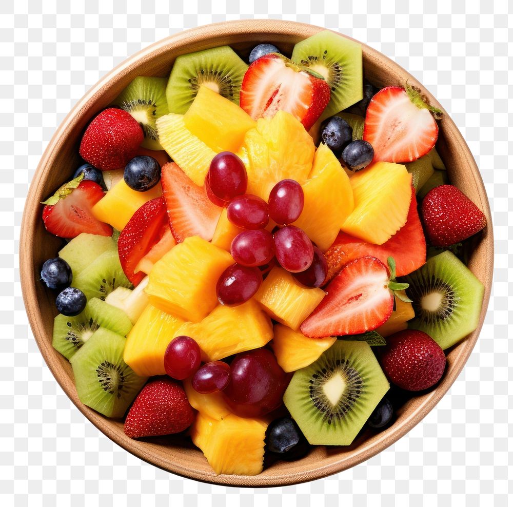 PNG Fruits salad berry plant food. AI generated Image by rawpixel.