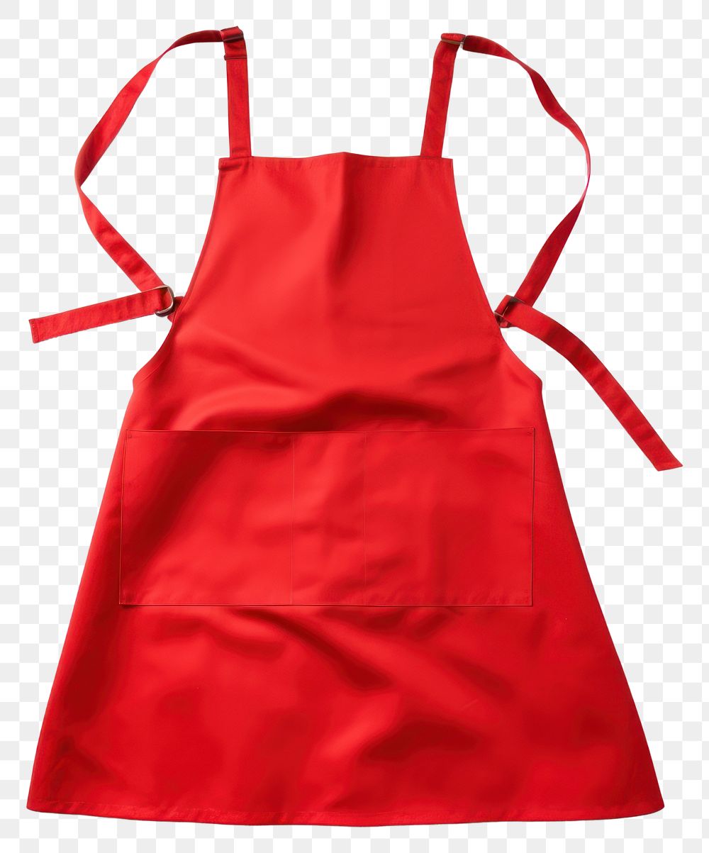 PNG Kitchen apron red white background accessories. AI generated Image by rawpixel.