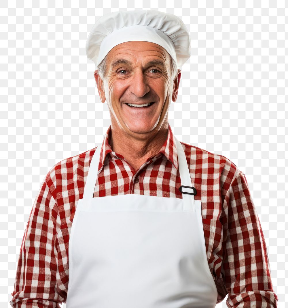 PNG Kitchen apron adult man white background. AI generated Image by rawpixel.
