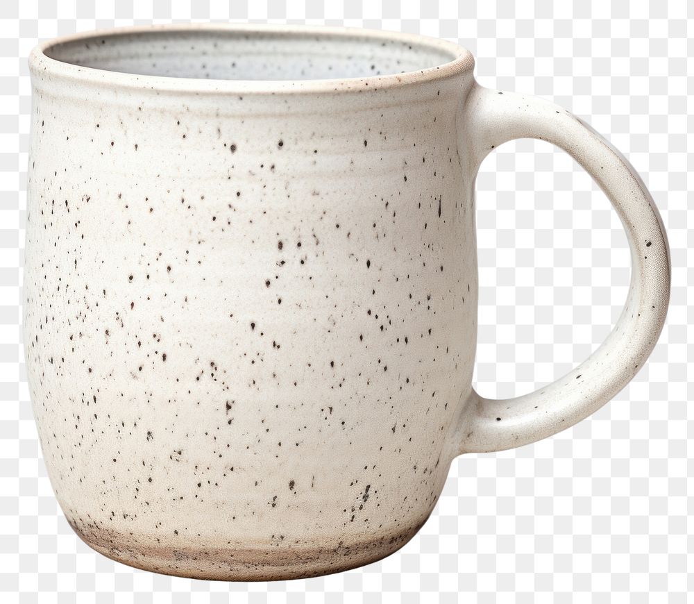 PNG Coffee mug porcelain ceramic pottery. 