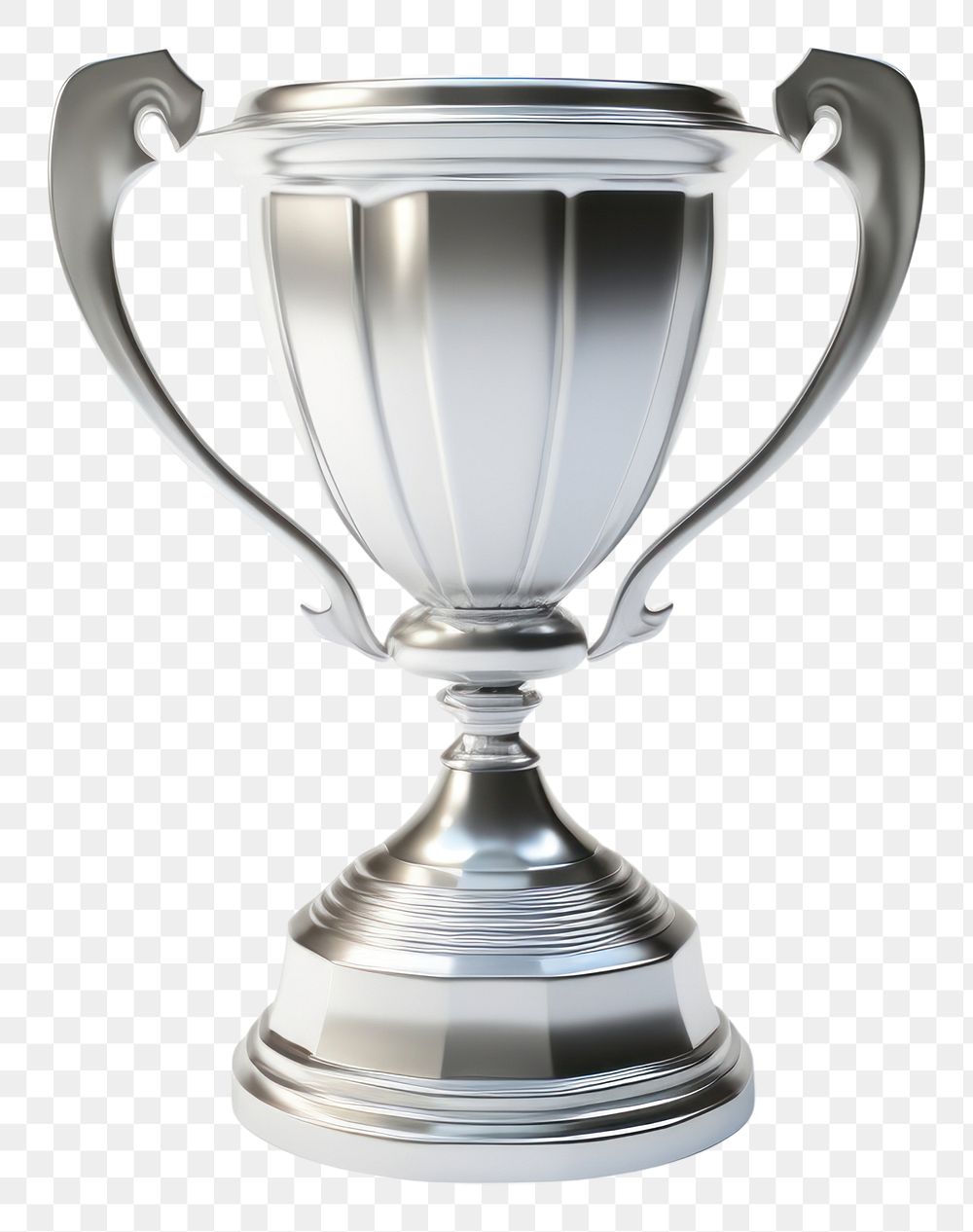 PNG Trophy 3d cartoon silver achievement drinkware lighting. AI generated Image by rawpixel.