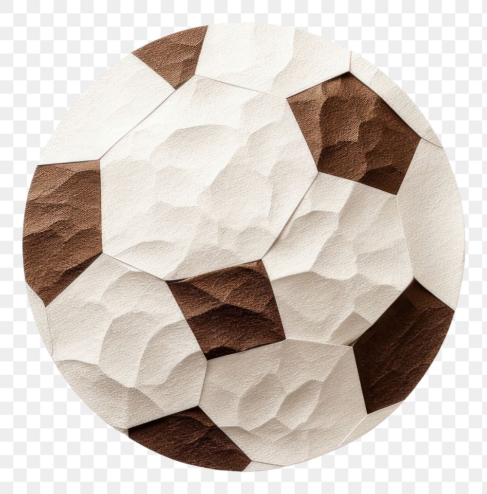 PNG  Football paper art white background. AI generated Image by rawpixel.