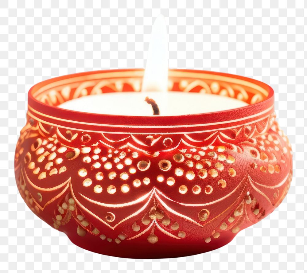 PNG Diwali candle illuminated decoration tradition. 