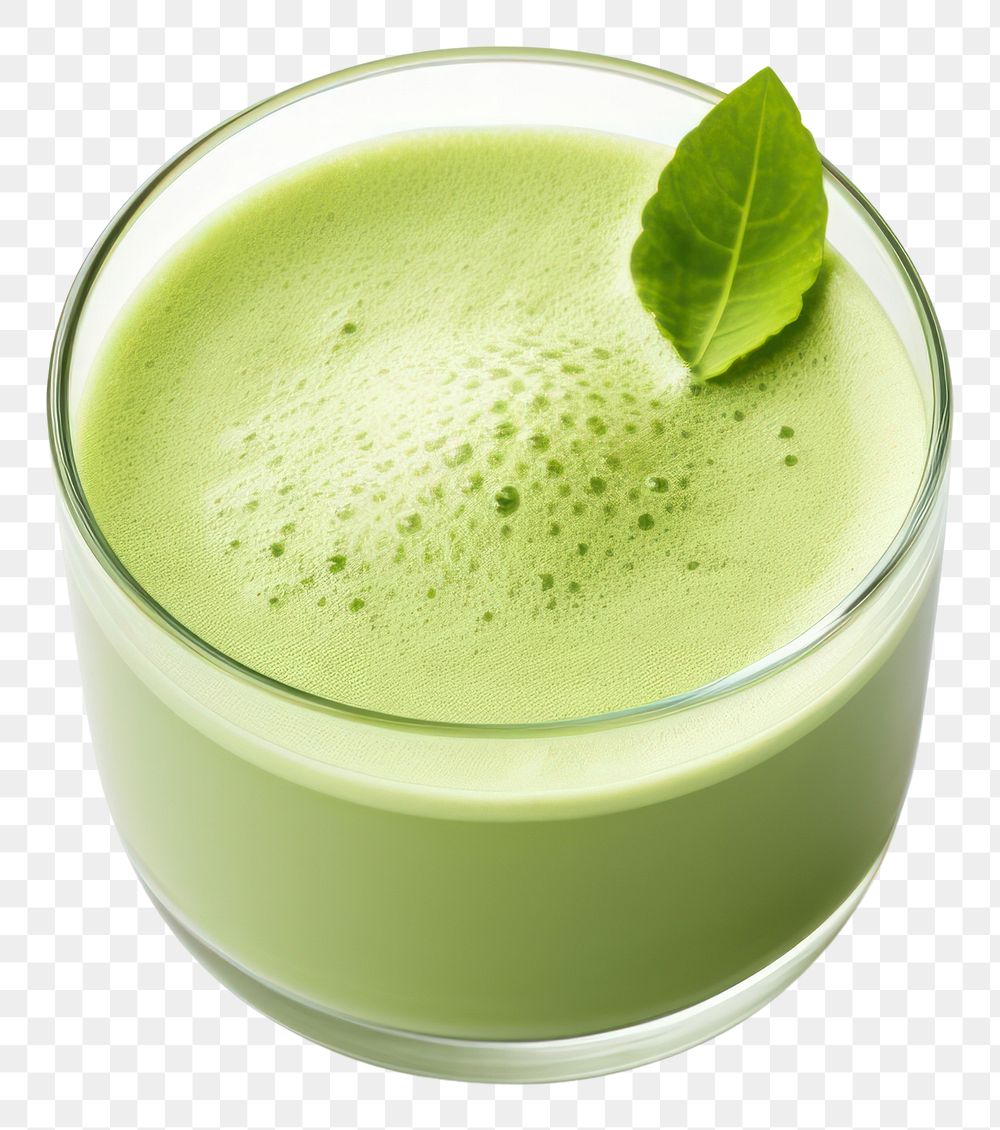 PNG Green tea matcha drink smoothie juice white background. AI generated Image by rawpixel.