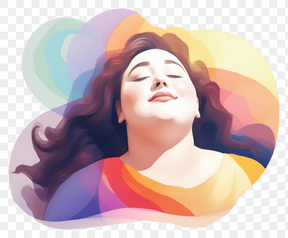 PNG Pride month portrait painting drawing. AI generated Image by rawpixel.