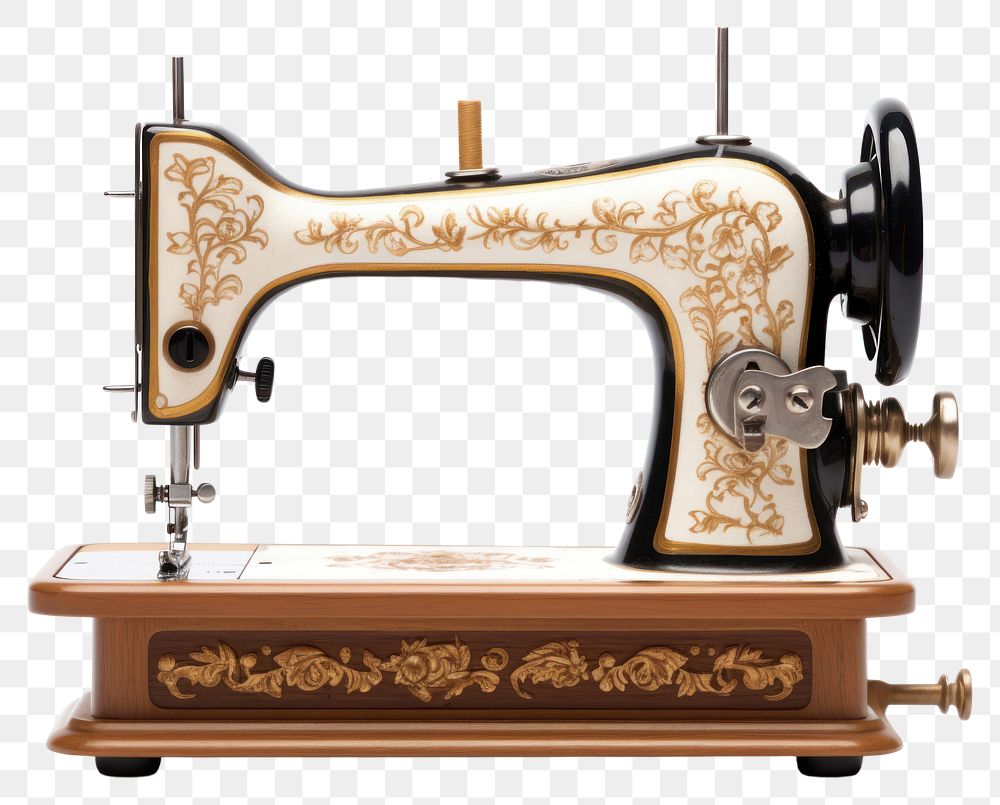 PNG Sewing gramophone technology machinery. AI generated Image by rawpixel.